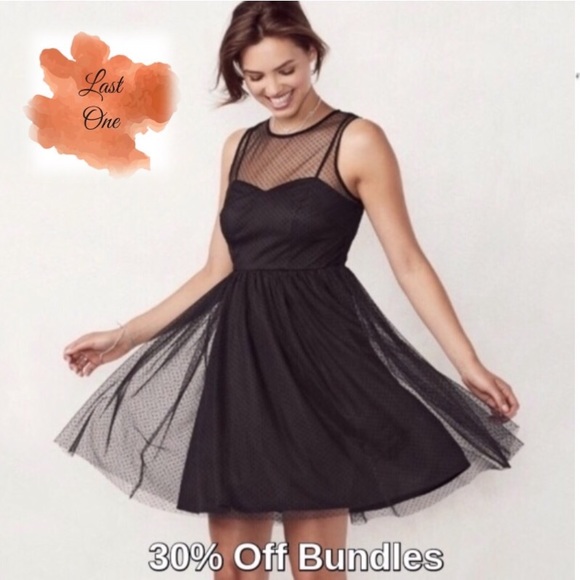 LC Lauren Conrad Dresses & Skirts - LC Lauren Conrad Midnight Garden Tulle Dress